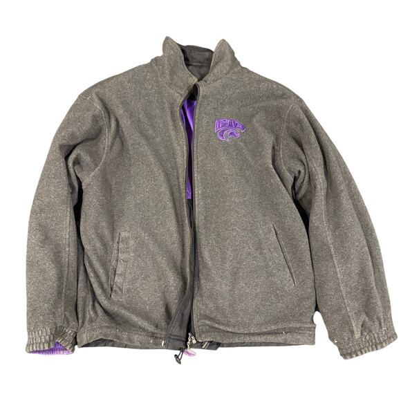 KSU Kansas State Wildcats G-III Sports Carl Banks Full Zip Jacket Reversable M - Picture 3 of 10